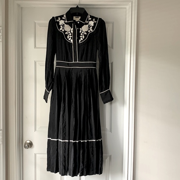 Authentic Kate Spade New York x The Madison Ave. Collection 100% Silk Shirtdress